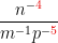 \[\frac{n^{-{\color{red}4}}}{m^{-1}p^{-{\color{red}5}}}\]